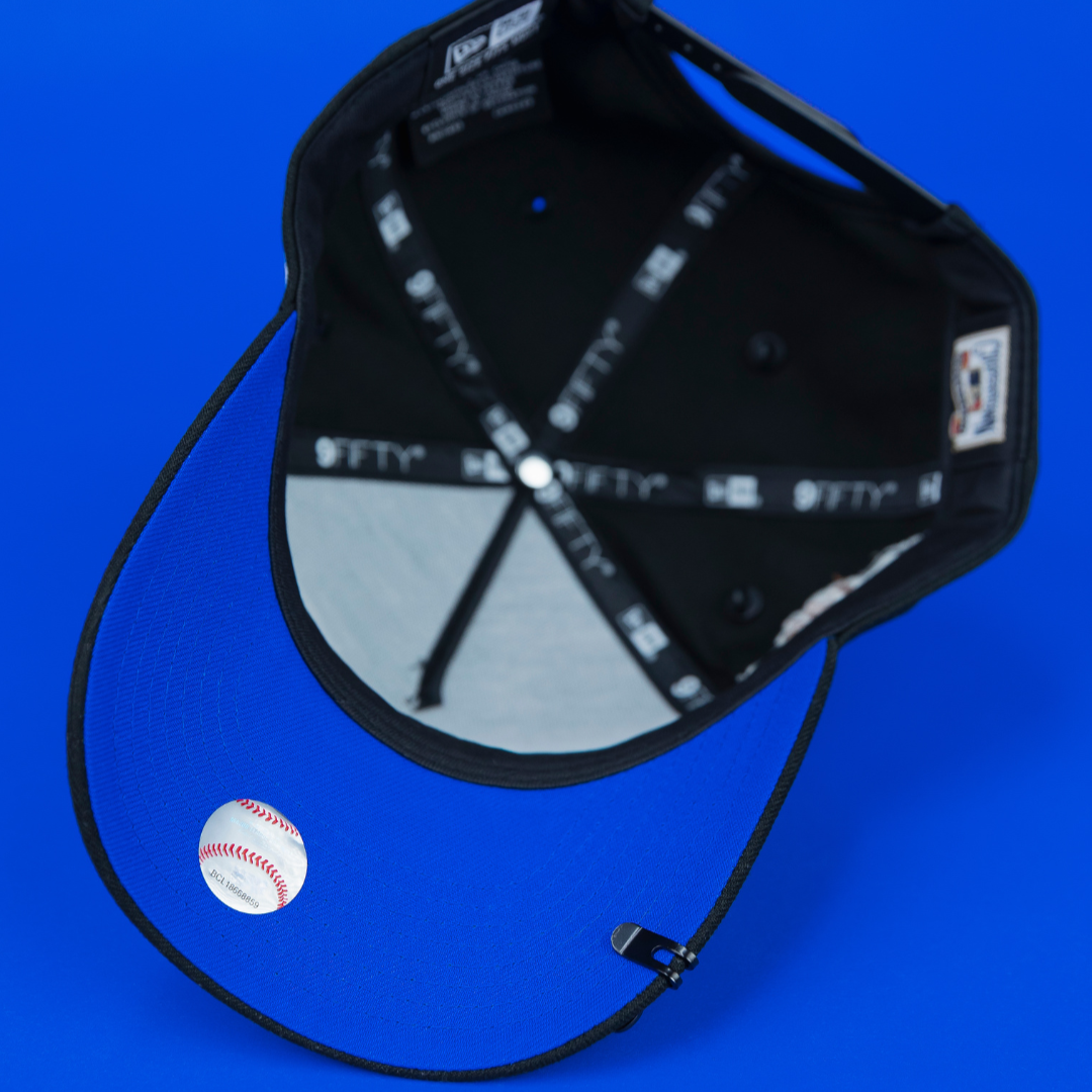 NEW ERA EXCLUSIVE 9FIFTY A-FRAME BLACK LOS ANGELES DODGERS "HEAVENLY CITY" W/ 40TH ANNIVERSARY SIDE PATCH *FREE BLIP INCLUDED