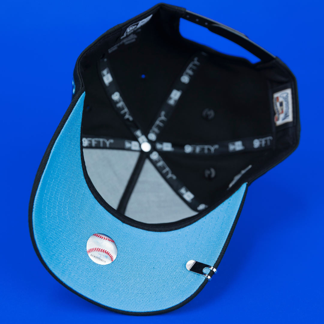 NEW ERA EXCLUSIVE 9FIFTY A-FRAME BLACK NEW YORK YANKEES "HEAVENLY CITY" W/ 1996 WORLD SERIES SIDE PATCH *FREE BLIP INCLUDED