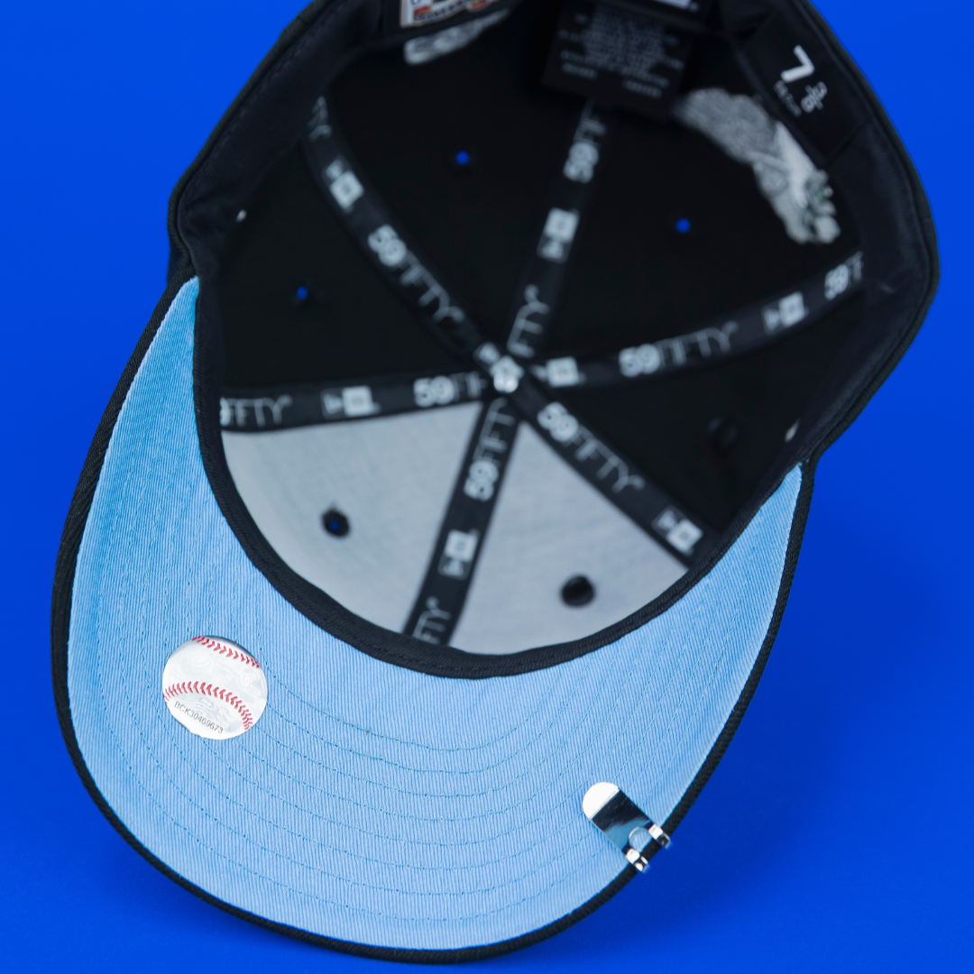 NEW ERA EXCLUSIVE 59FIFTY BLACK HOUSTON ASTROS "HEAVENLY CITY" W/ ANNIVERSARY SIDE PATCH *FREE BLIP INCLUDED