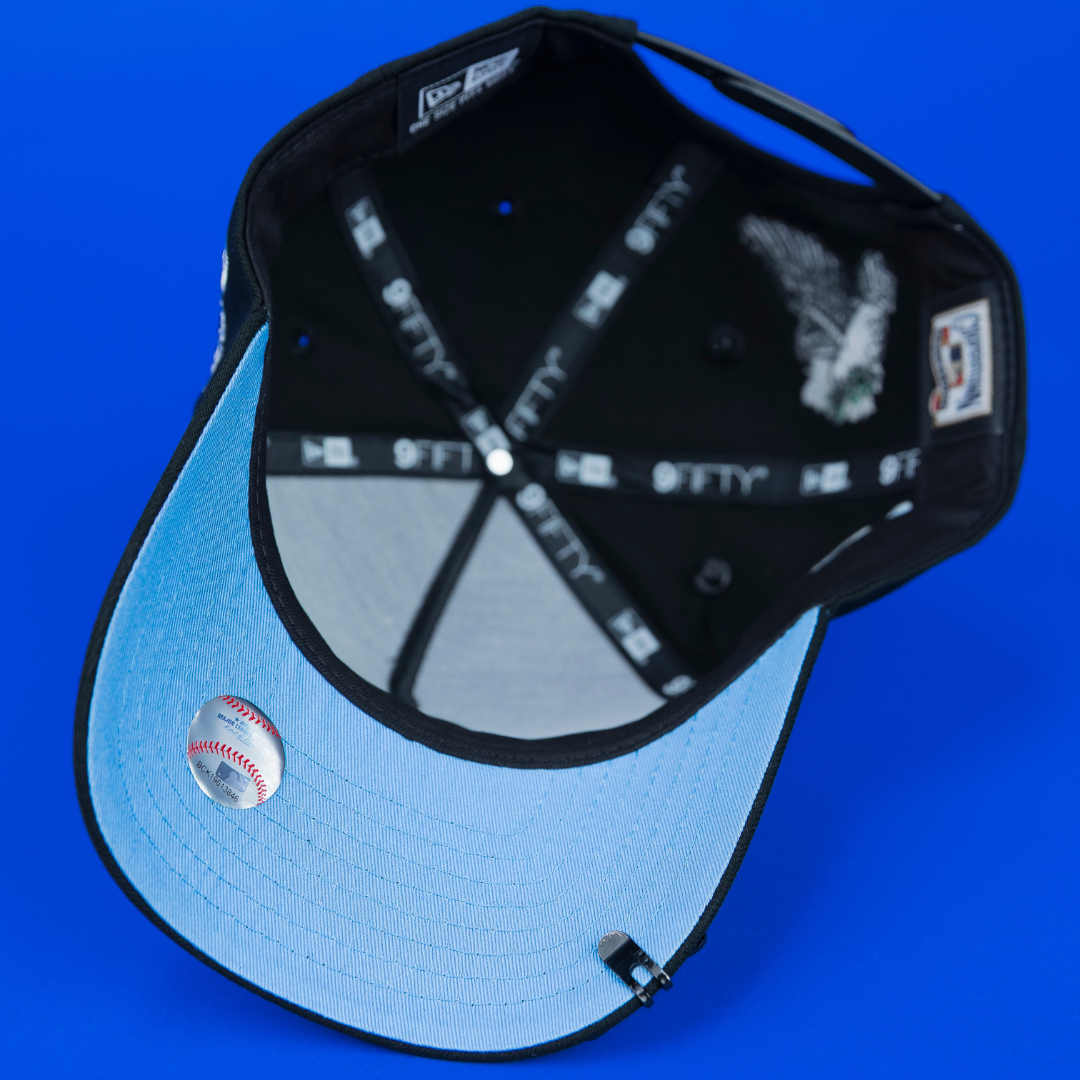 NEW ERA EXCLUSIVE 9FIFTY A-FRAME BLACK CHICAGO WHITE SOX "HEAVENLY CITY" W/ 1917 WORLD SERIES SIDE PATCH *FREE BLIP INCLUDED