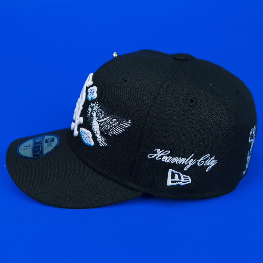 NEW ERA EXCLUSIVE 59FIFTY BLACK CHICAGO WHITE SOX "HEAVENLY CITY" W/ 1917 WORLD SERIES SIDE PATCH *FREE BLIP INCLUDED