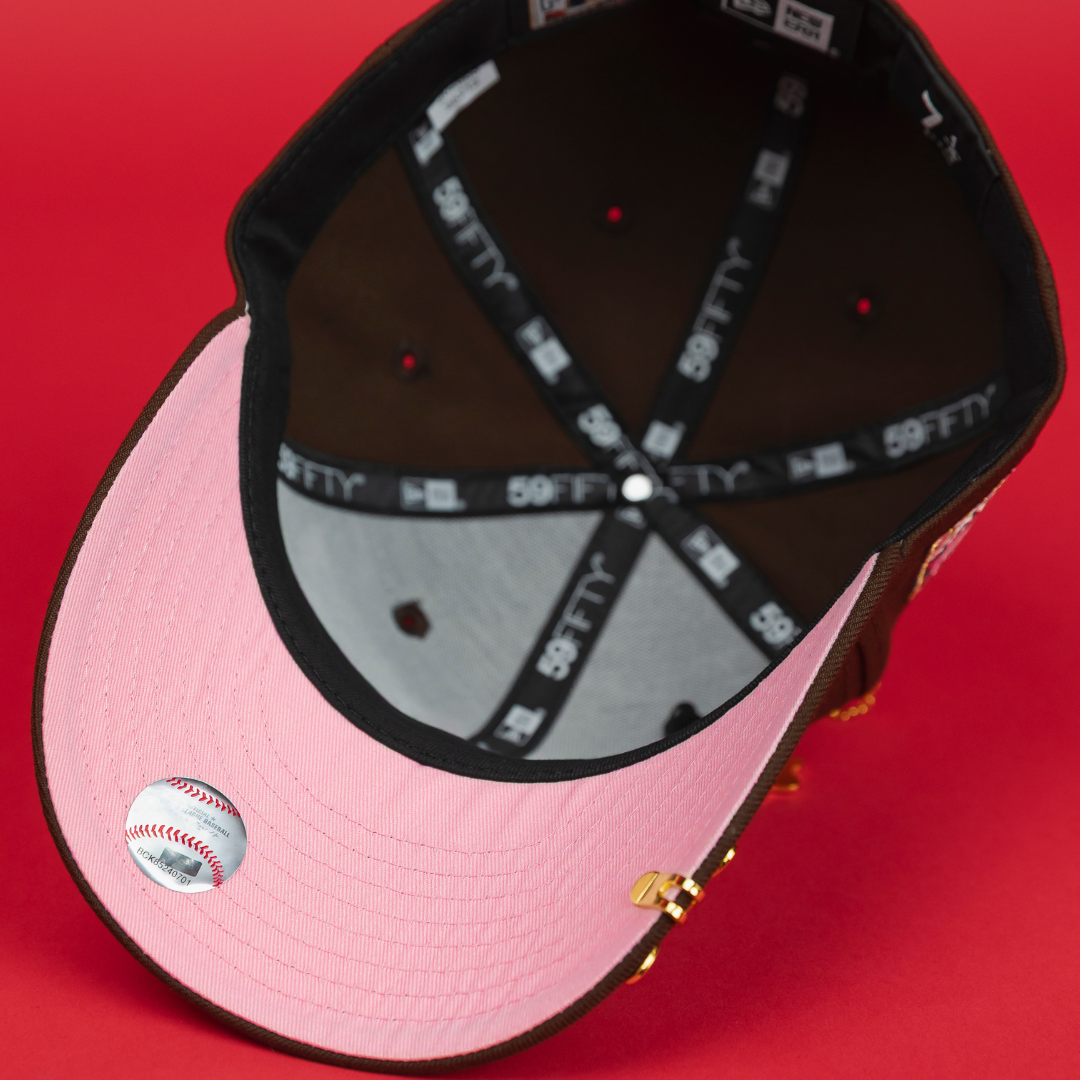 NEW ERA EXCLUSIVE 59FIFTY BROWN CHICAGO WHITE SOX "HEAVENLY CITY" W/ ALL STAR GAME SIDE PATCH *FREE BLIP INCLUDED