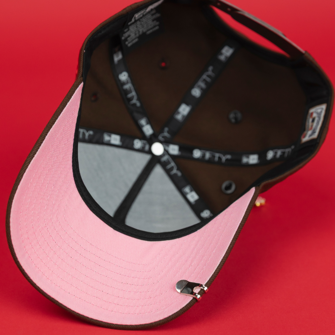 NEW ERA EXCLUSIVE 9FIFTY A-FRAME BROWN LOS ANGELES DODGERS "HEAVENLY CITY" W/ 100TH SNNIVERSARY SIDE PATCH *FREE BLIP INCLUDED