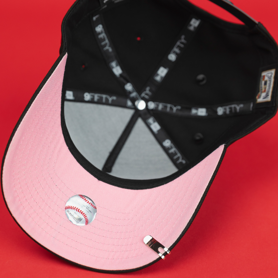 NEW ERA EXCLUSIVE 9FIFTY A-FRAME BLACK LOS ANGELES DODGERS "HEAVENLY CITY" W/ 100TH ANNIVERSARY SIDE PATCH *FREE BLIP INCLUDED