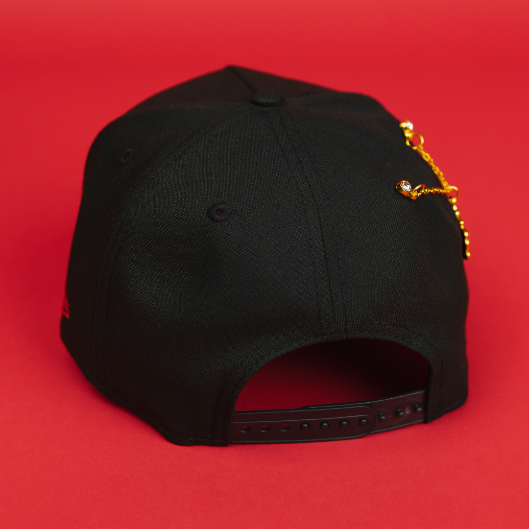 NEW ERA EXCLUSIVE 9FIFTY A-FRAME BLACK LOS ANGELES DODGERS "HEAVENLY CITY" W/ 100TH ANNIVERSARY SIDE PATCH *FREE BLIP INCLUDED