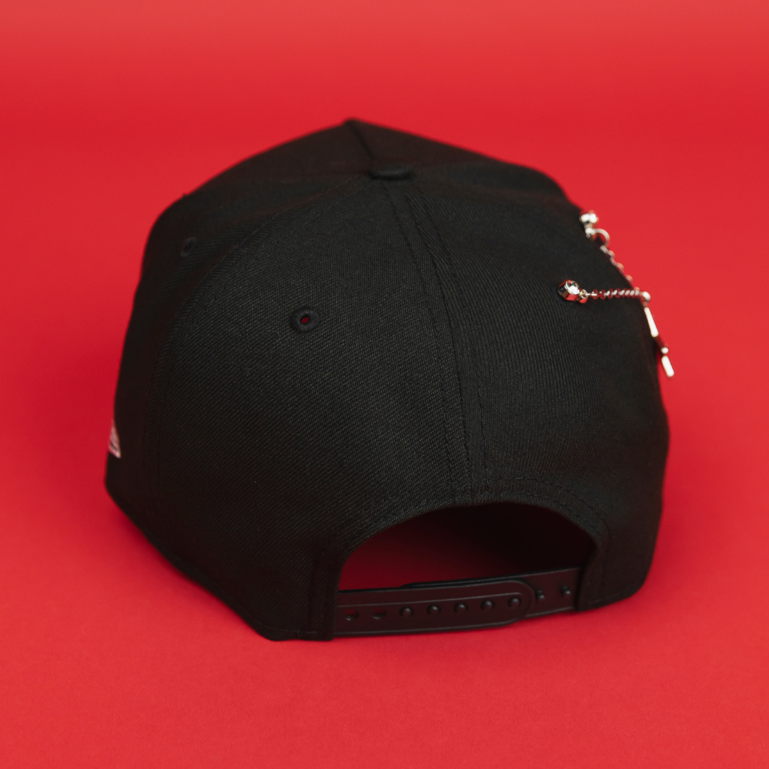 NEW ERA EXCLUSIVE 9FIFTY A-FRAME BLACKED OUT LOS ANGELES DODGERS "HEAVENLY CITY" W/ WORLD SERIES CHAMPIONS SIDE PATCH *FREE BLIP INCLUDED