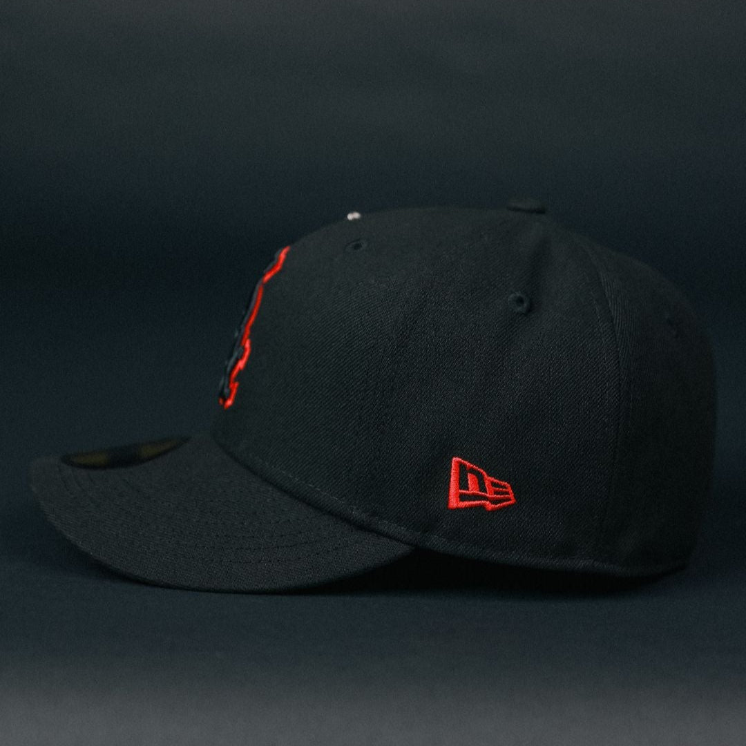NEW ERA EXCLUSIVE 59FIFTY BLACKED OUT CHICAGO WHITE SOX W/ WORLD SERIES CHAMPIONS SIDE PATCH