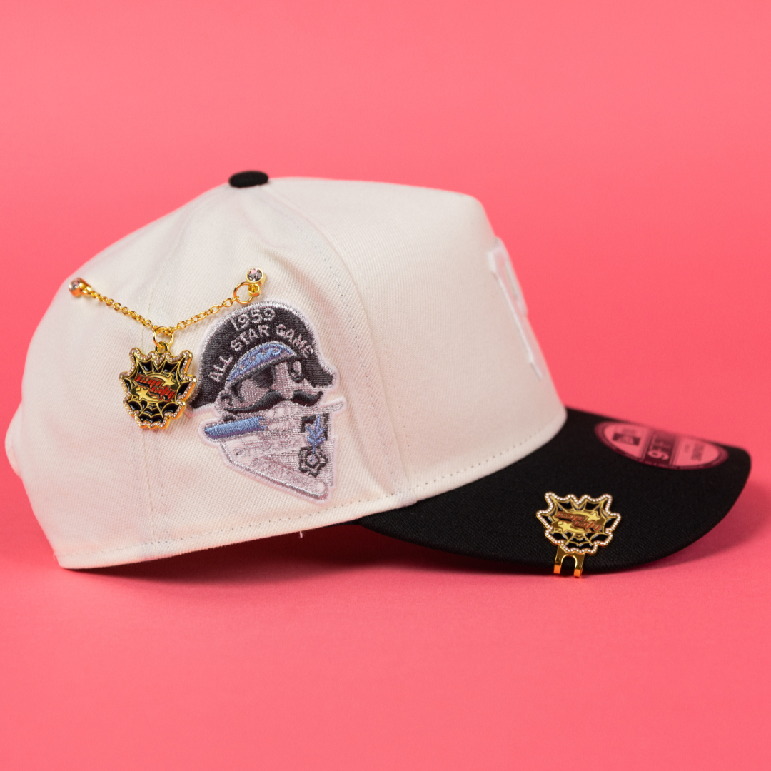 NEW ERA 9FIFTY A-FRAME CHROME/ BLACK PITTSBURGH PIRATES SNAPBACK W/ SIDE PATCH