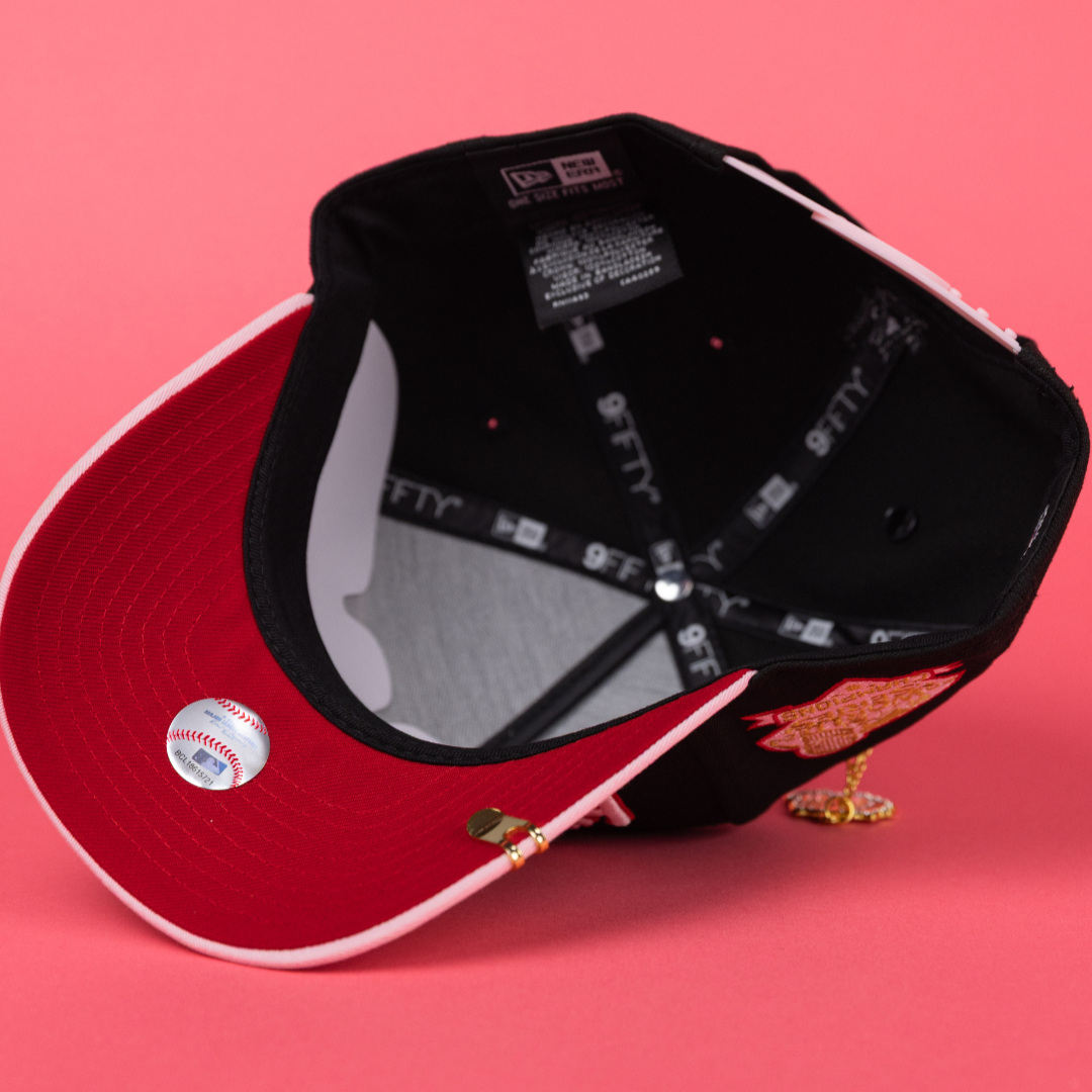 NEW ERA 9FIFTY A-FRAME BLACK/ PINK LOS ANGELES DODGERS JAPANESE SCRIPT