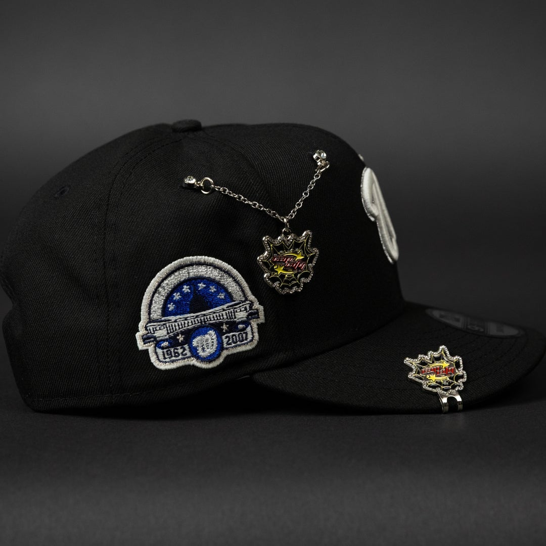 NEW ERA EXCLUSIVE 9FIFTY BLACK WASHINGTON NATIONALS W/ ANNIVERSARY SIDE PATCH