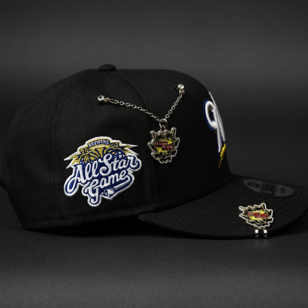 NEW ERA EXCLUSIVE 9FIFTY BLACK MILWAUKEE BREWERS SNAPBACK W/ ALL STAR GAME SIDE PATCH