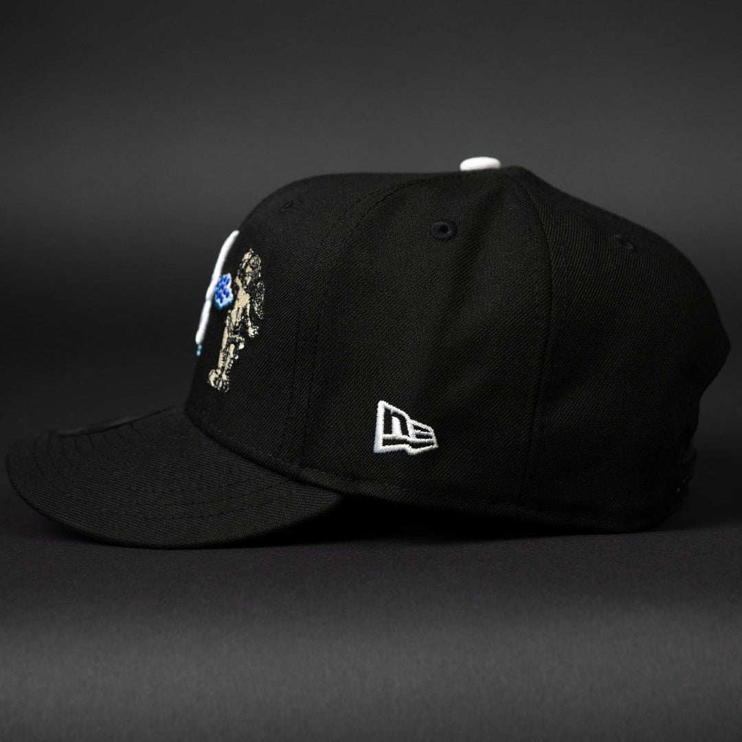 NEW ERA EXCLUSIVE 9FIFTY BLACK ATLANTA BRAVES "HEAVENLY CITY" SNAPBACK W/ 150TH ANNIVERSARY SIDE PATCH