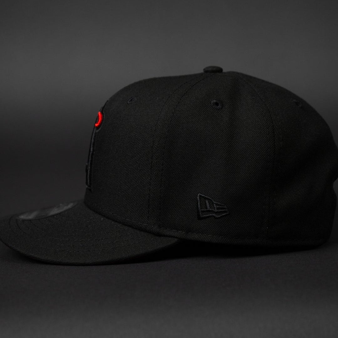 NEW ERA EXCLUSIVE 9FIFTY BLACKED OUT ANAHEIM ANGELS SNAPBACK W/ 2010 ALL STAR GAME SIDE PATCH