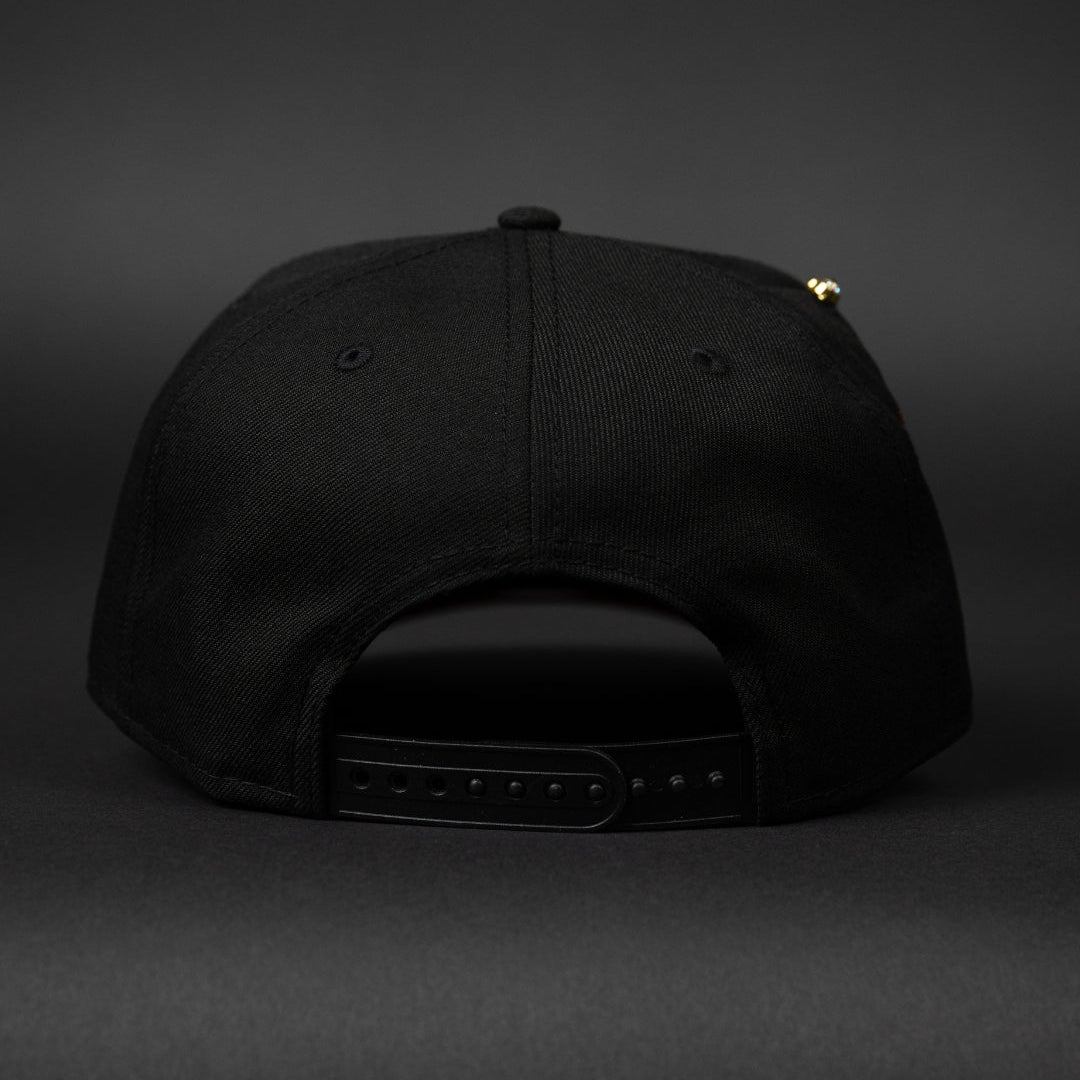 NEW ERA EXCLUSIVE 9FIFTY BLACKED OUT ANAHEIM ANGELS SNAPBACK W/ 2010 ALL STAR GAME SIDE PATCH