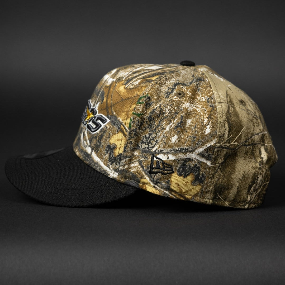 NEW ERA EXCLUSIVE 9FIFTY REALTREE HOUSTON ASTROS SCRIPT SNAPBACK W/ ASTRODOME SIDE PATCH