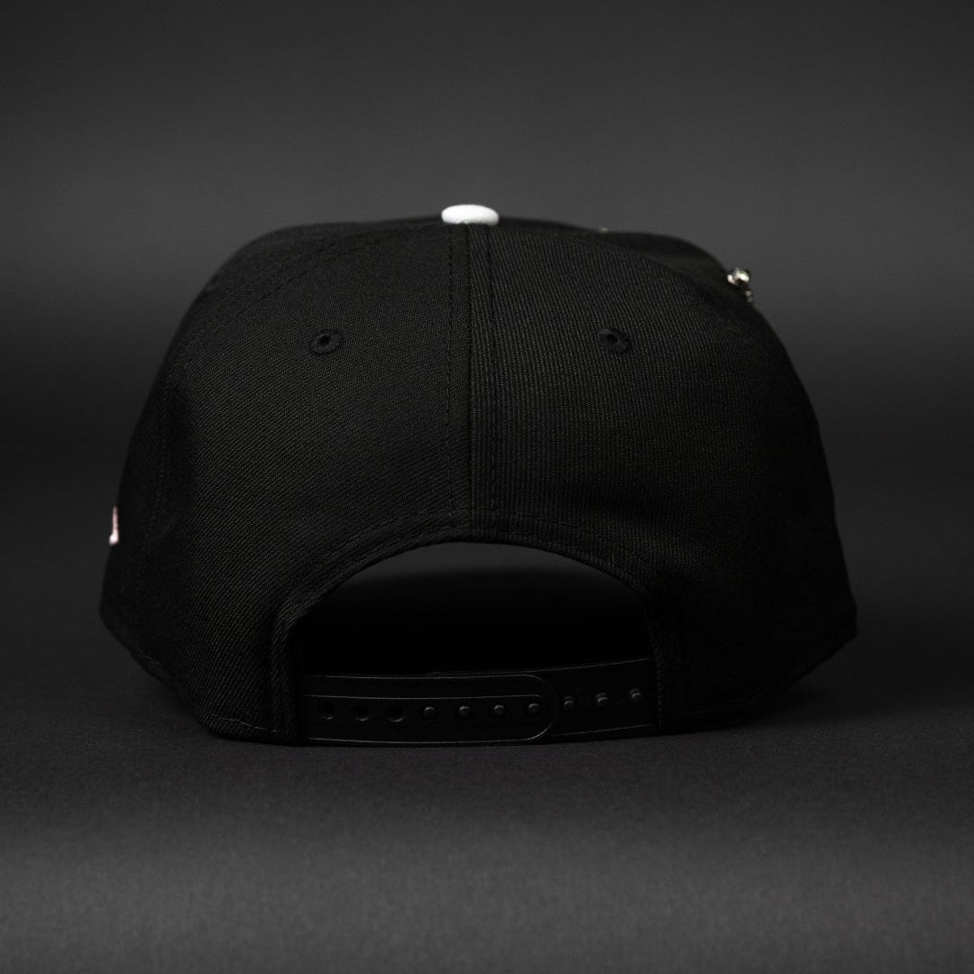 NEW ERA EXCLUSIVE 9FIFTY BLACK LOS ANGELES DODGERS SNAPBACK W/ JAPANESE PINK BLOSSOM + 'SHOHEI OHTANI" SIDE PATCH