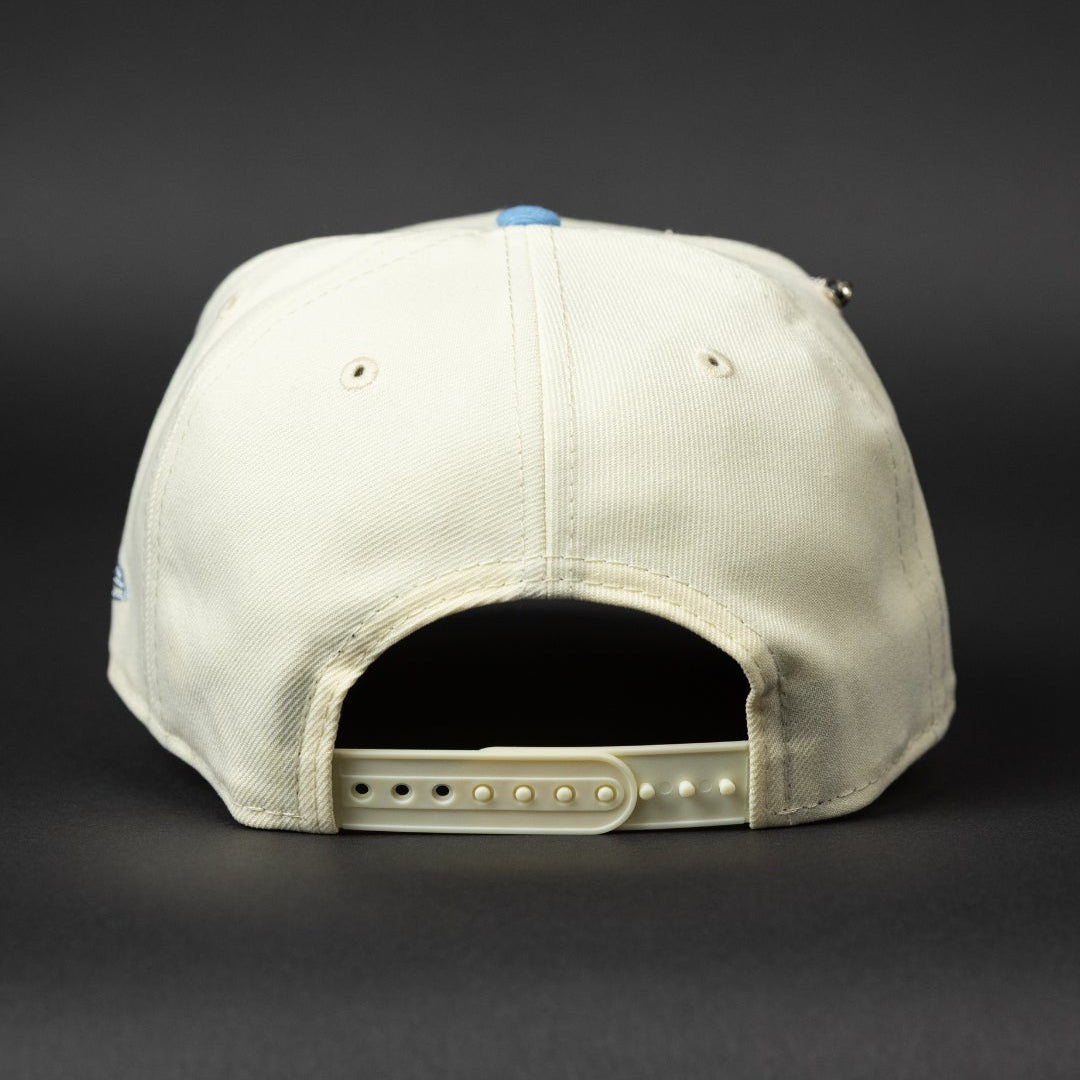 NEW ERA EXCLUSIVE 9FIFTY CHROME/ ICY BLUE ARIZONA DIAMONDBACKS SNAPBACK W/ 1998 INAUGURAL SEASON SIDE PATCH