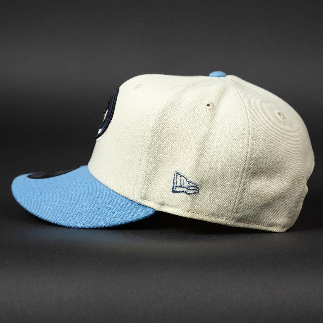 NEW ERA EXCLUSIVE 9FIFTY CHROME/ ICY BLUE ARIZONA DIAMONDBACKS SNAPBACK W/ 1998 INAUGURAL SEASON SIDE PATCH