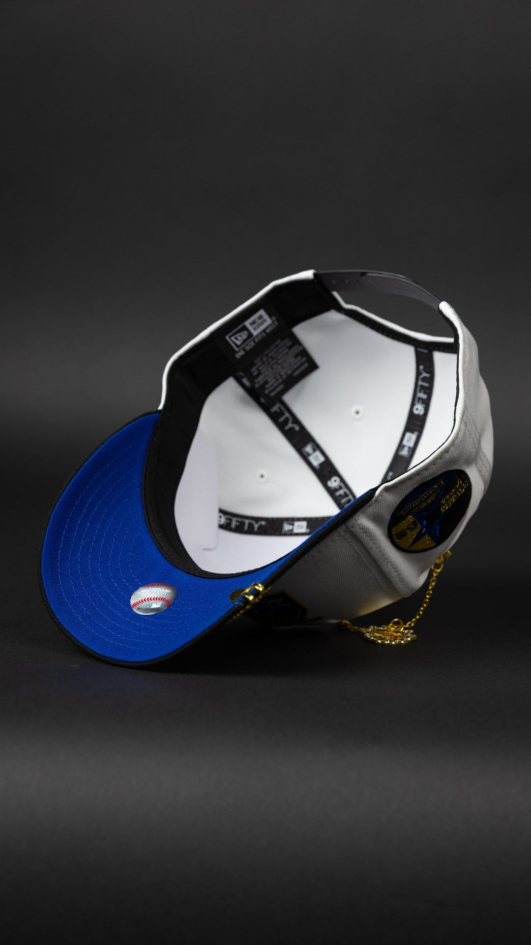 NEW ERA EXCLUSIVE 9FIFTY PEARL WHITE HOUSTON ASTROS SNAPBACK W/ 35TH ANNIVERSARY SIDE PATCH