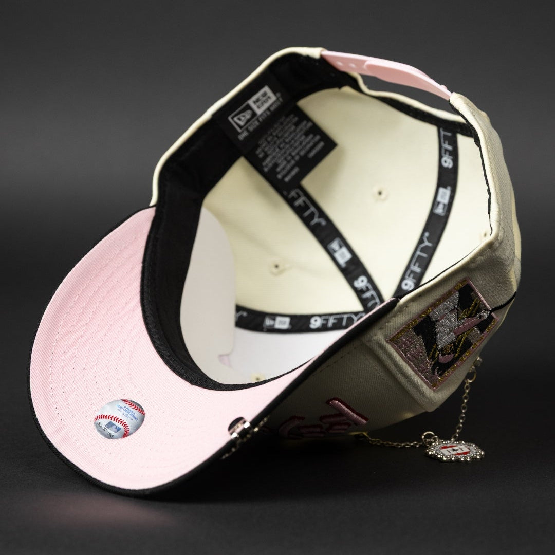 NEW ERA EXCLUSIVE 9FIFTY CHROME/ BLACK LOS ANGELES DODGERS SNAPBACK W/ JAPANESE SCRIPT + SHOHEI OHTANI 50-50 CLUB SIDE PATCH