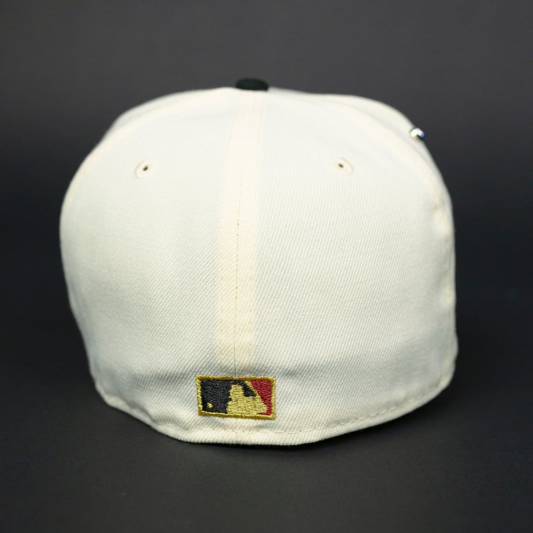 NEW ERA EXCLUSIVE 59FIFTY CHROME/ BLACK DETROIT TIGERS W/ TIGER STADIUM SIDE PATCH