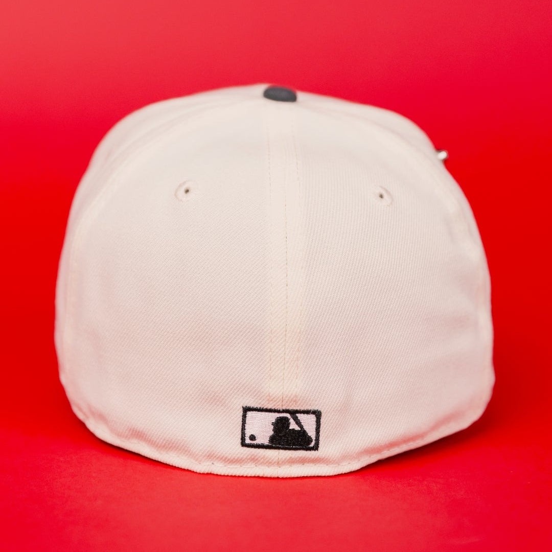 NEW ERA EXCLUSIVE 59FIFTY CHROME/ GREY HOUSTON ASTROS W/ 45TH ANNIVERSARY SIDE PATCH