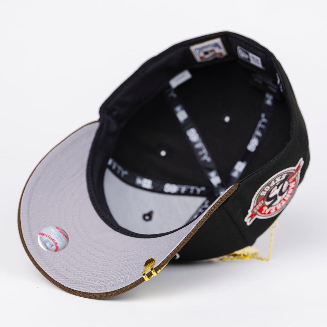New Era Exclusive 59FIFTY Black/ Brown Montreal Expos W/ 25TH Annivers