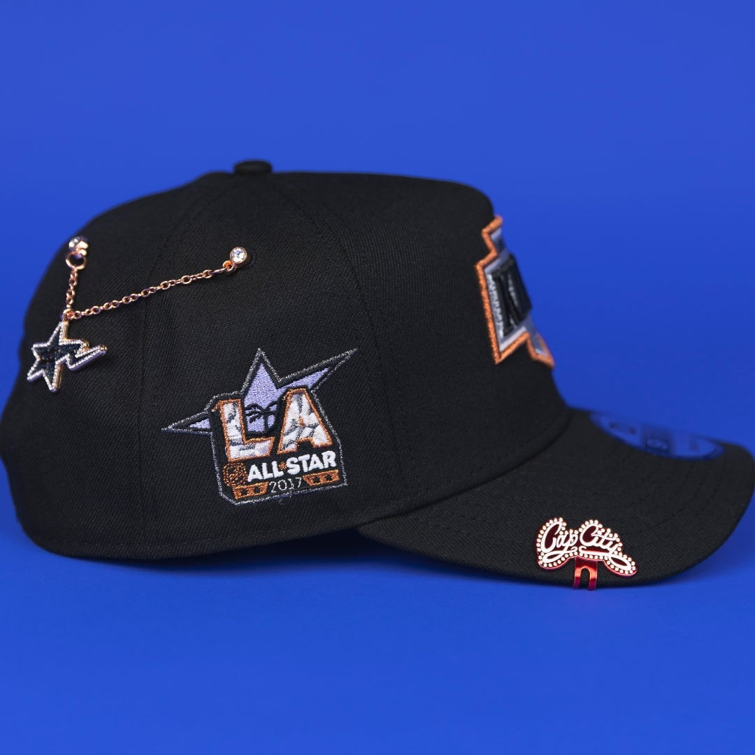 NEW ERA 9FIFTY A-FRAME BLACK LOS ANGELES KINGS SNAPBACK W/ ALL STAR GAME SIDE PATCH