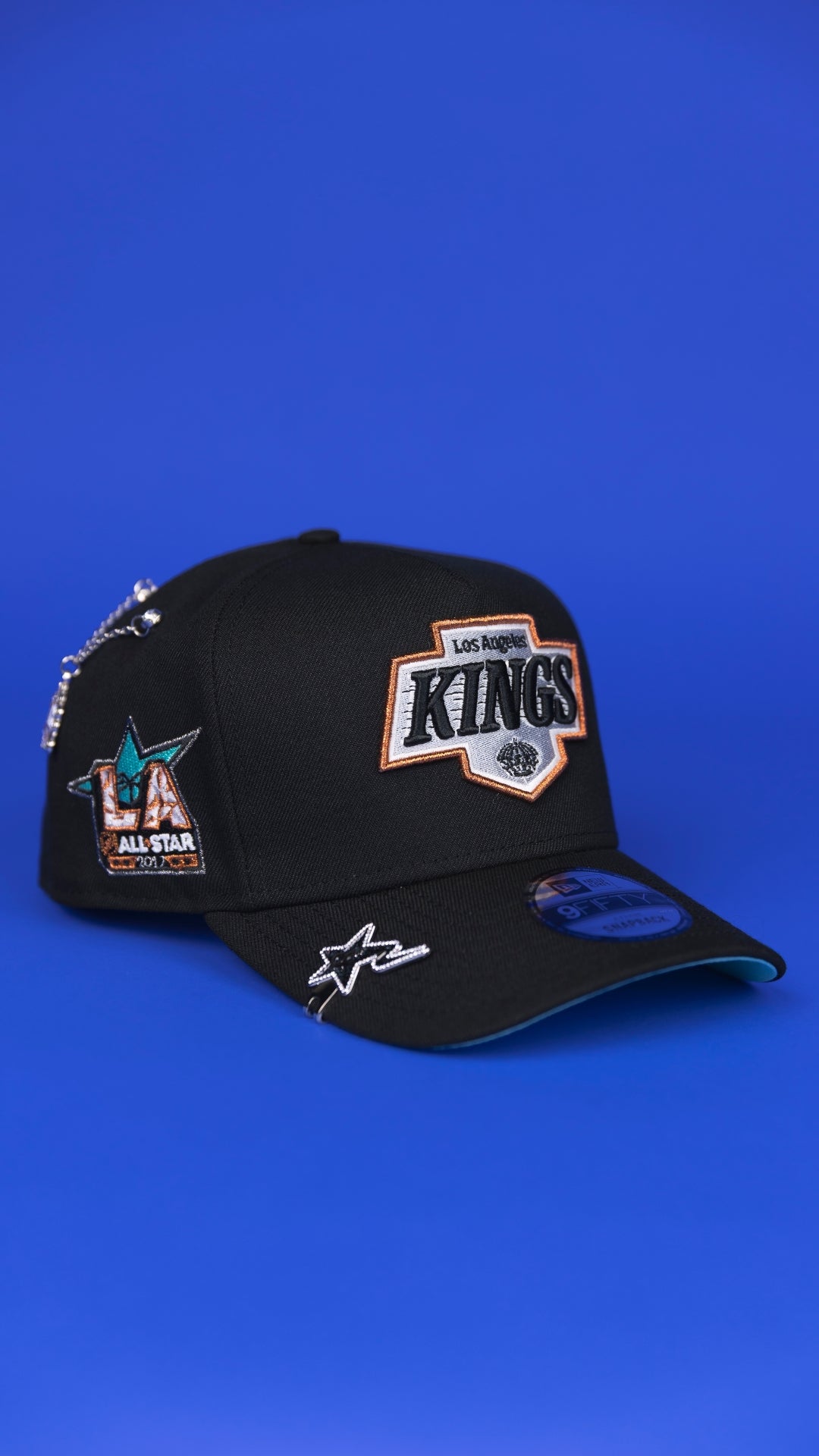 NEW ERA 9FIFTY A-FRAME BLACK LOS ANGELES KINGS SNAPBACK W/ ALL STAR GAME SIDE PATCH