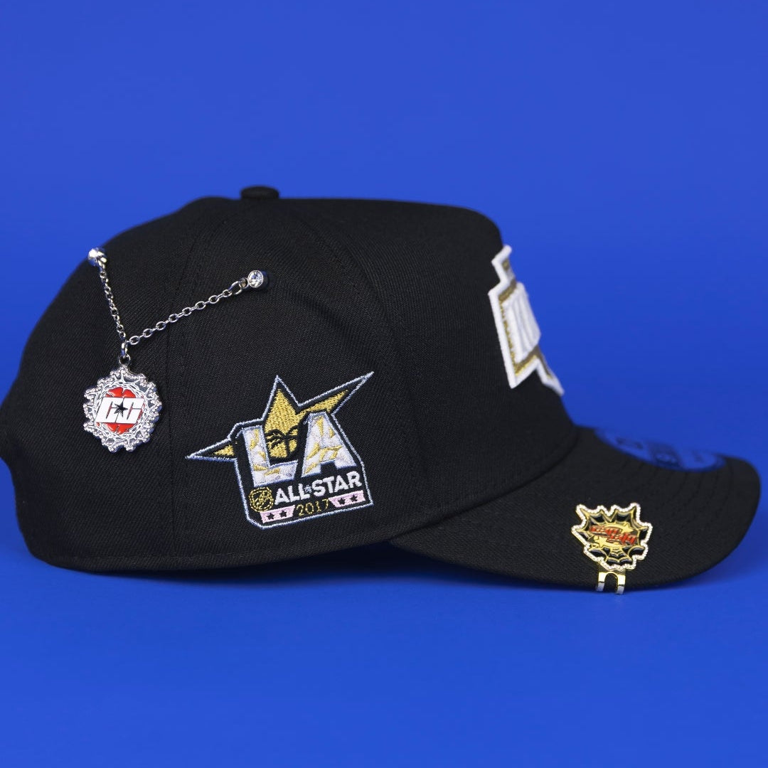 NEW ERA 9FIFTY A-FRAME BLACK LOS ANGELES KINGS SNAPBACK W/ ALL STAR GAME SIDE PATCH