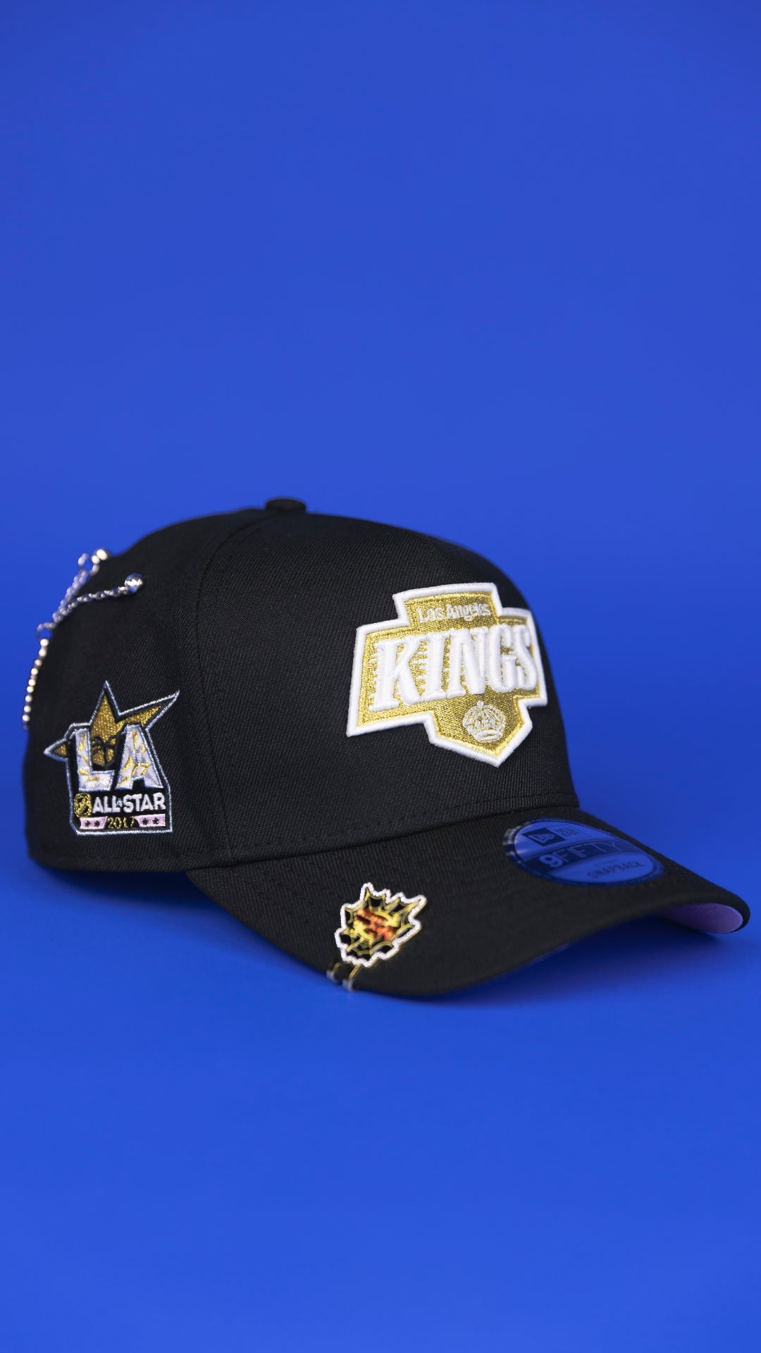 NEW ERA 9FIFTY A-FRAME BLACK LOS ANGELES KINGS SNAPBACK W/ ALL STAR GAME SIDE PATCH