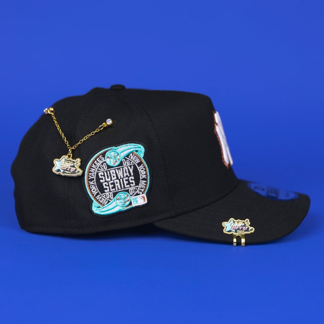 NEW ERA 9FIFTY A-FRAME BLACK NEW YORK YANKEES SNAPBACK W/ SUBWAY SERIES SIDE PATCH
