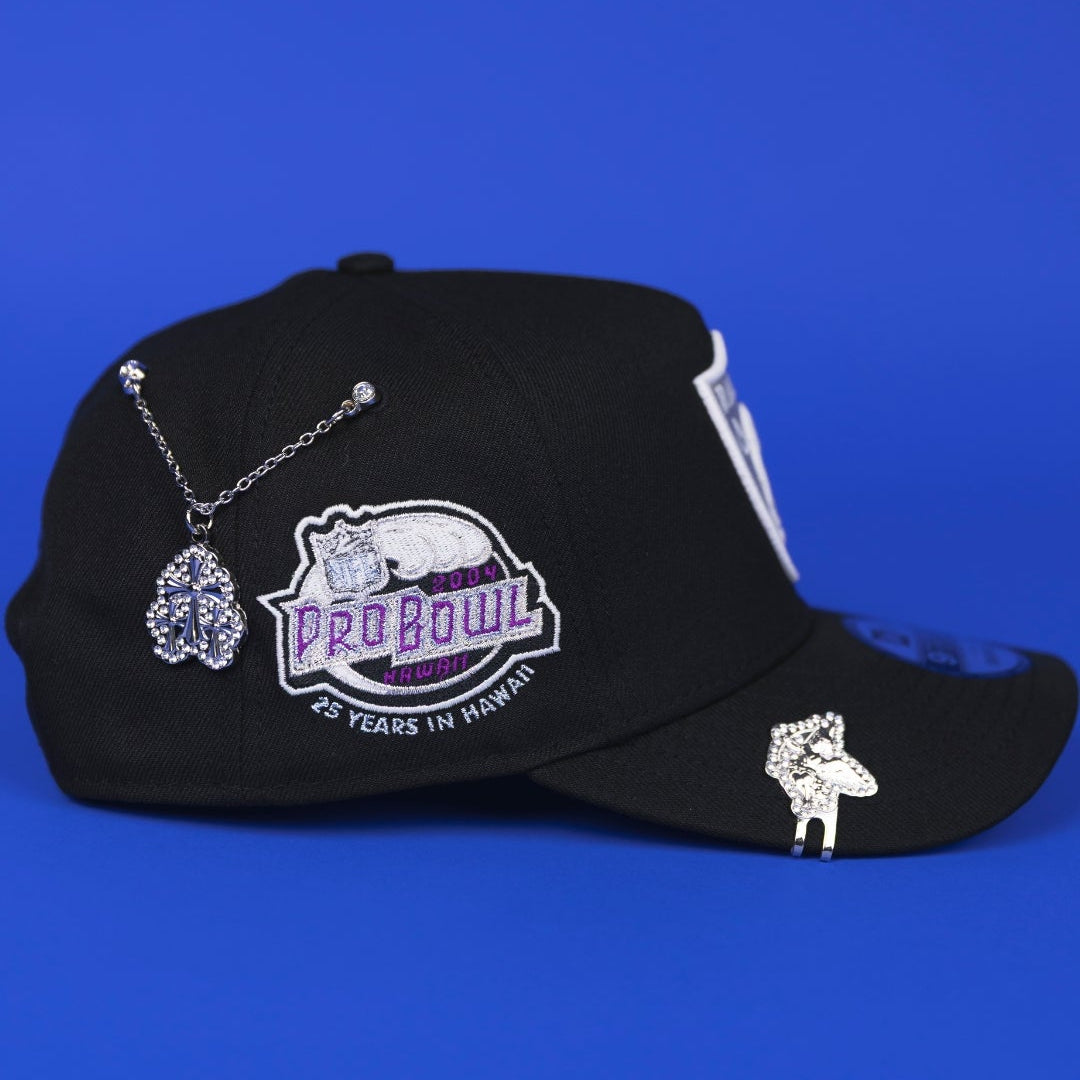 NEW ERA 9FIFTY A-FRAME BLACK LAS VEGAS RAIDERS SNAPBACK W/ PRO BOWL SIDE PATCH