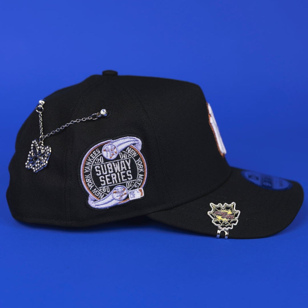 NEW ERA 9FIFTY A-FRAME BLACK NEW YORK YANKEES SNAPBACK W/ SUBWAY SERIES SIDE PATCH