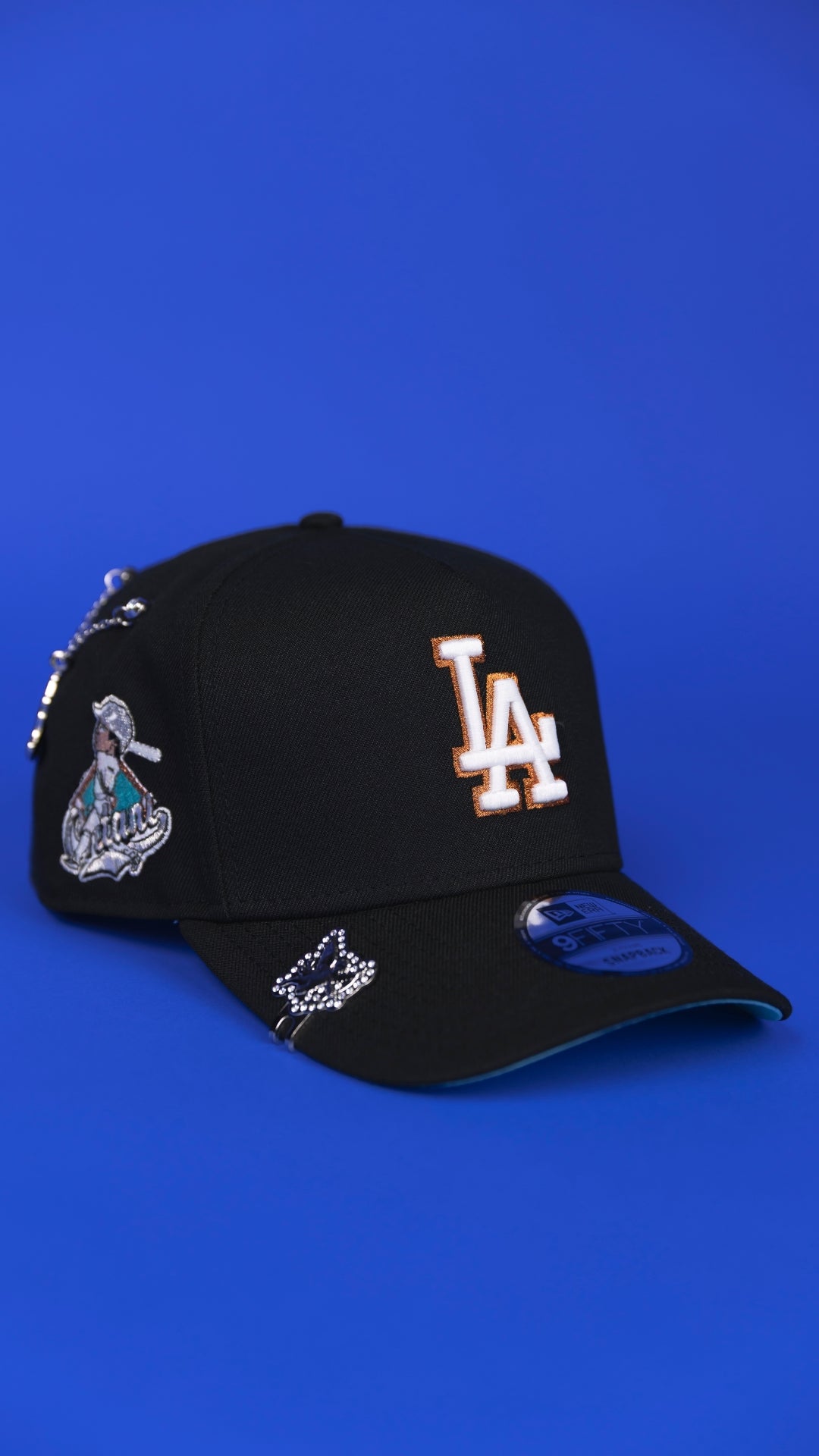 NEW ERA 9FIFTY A-FRAME BLACK LOS ANGELES DODGERS SNAPBACK W/ SHOHEI OHTANI SIDE PATCH