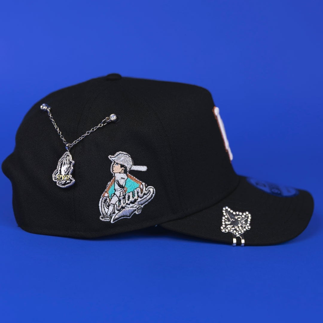 NEW ERA 9FIFTY A-FRAME BLACK LOS ANGELES DODGERS SNAPBACK W/ SHOHEI OHTANI SIDE PATCH