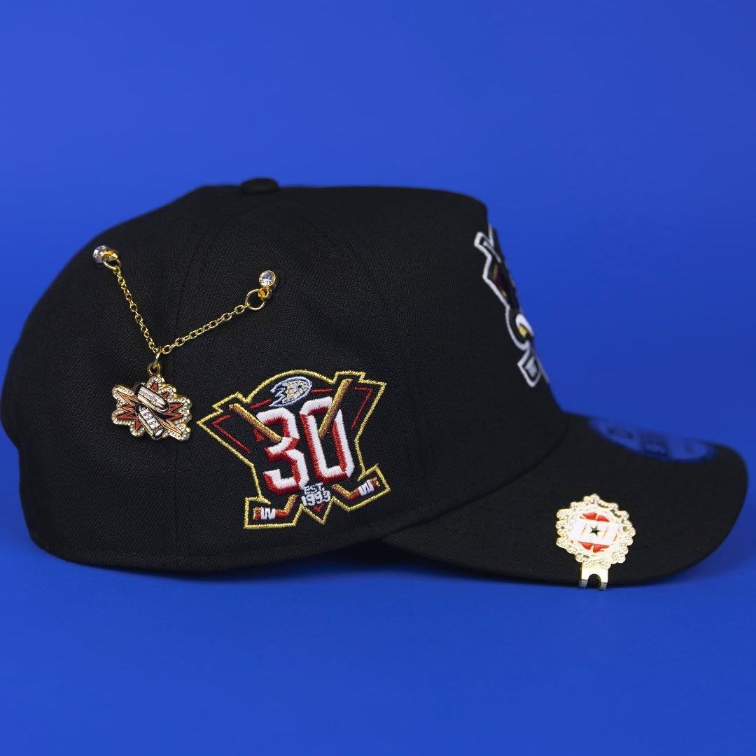 NEW ERA 9FIFTY A-FRAME RUST ANAHEIM DUCKS SNAPBACK W/ 30TH ANNIVERSARY SIDE PATCH