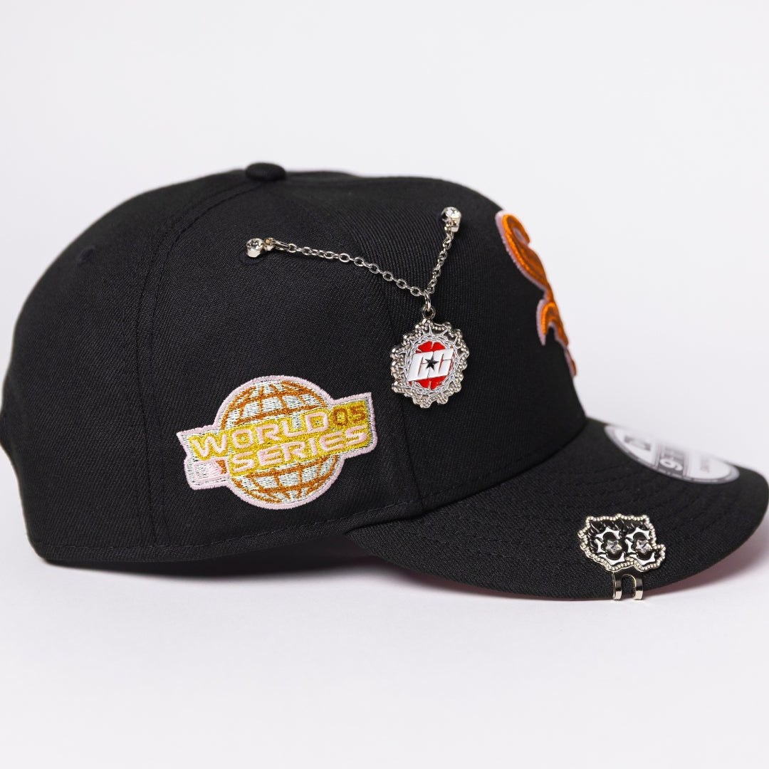 NEW ERA EXCLUSIVE 9FIFTY BLACK CHICAGO WHITE SOX SNAPBACK W/ 2005 WORLD SERIES SIDE PATCH