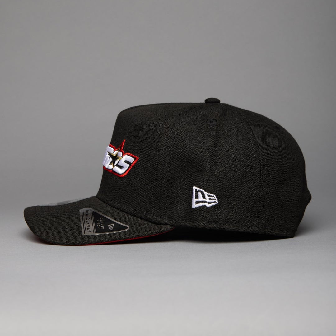 New Era 9FIFTY A-FRAME Black Houston Astros Script Snapback W/ Astrodo