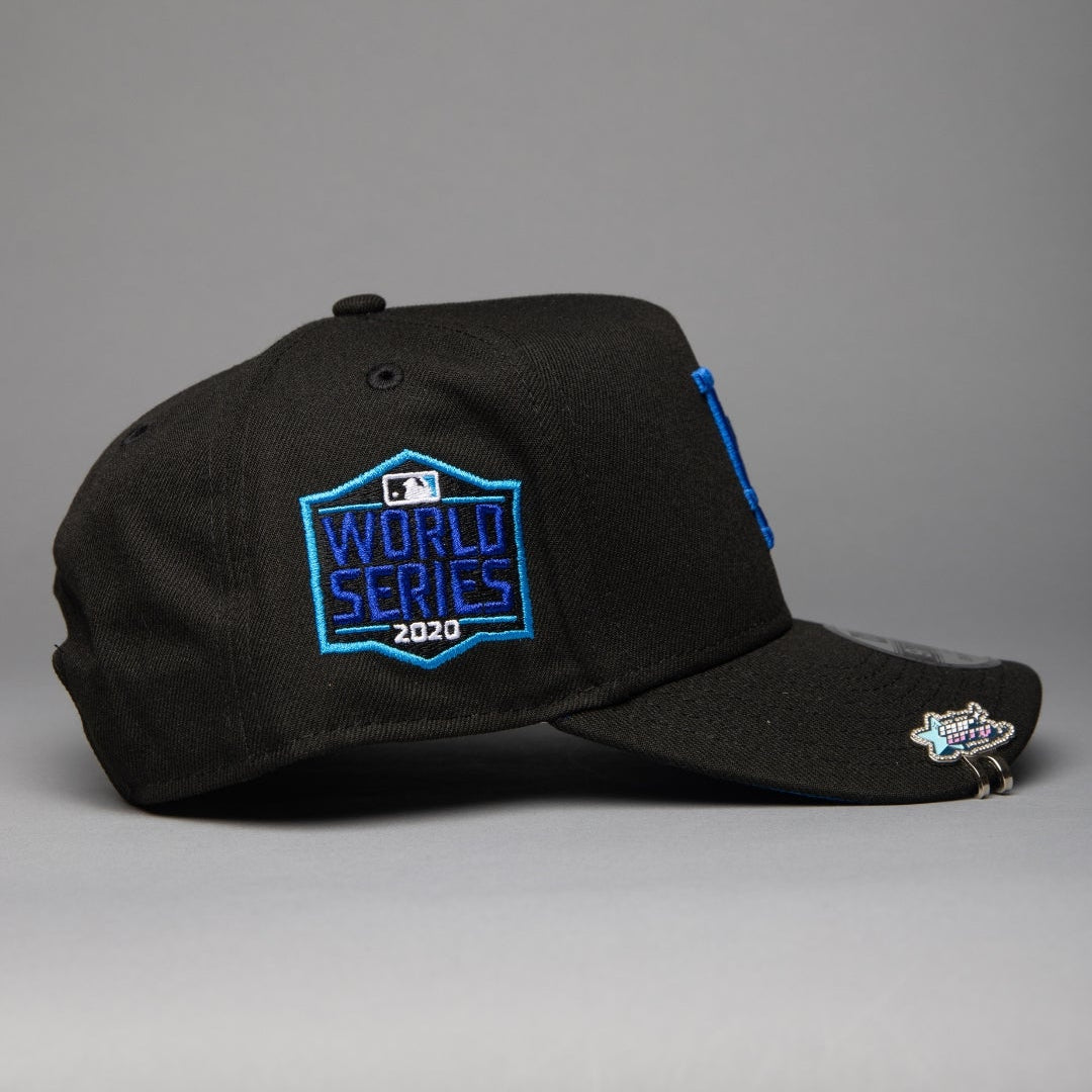NEW ERA 9FIFTY A-FRAME BLACK LOS ANGELES DODGERS W/ 2020 WORLD SERIES SIDE PATCH