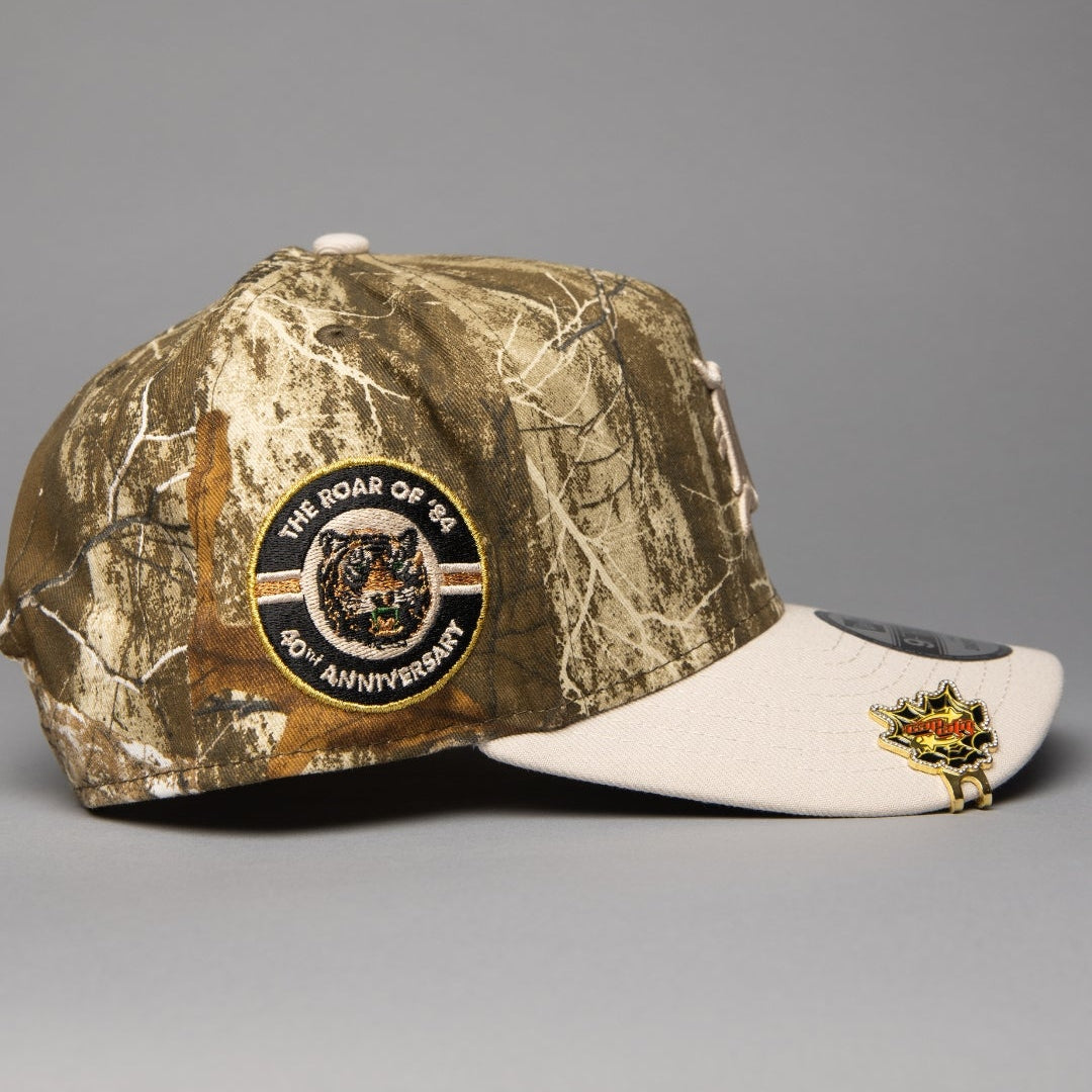 NEW ERA 9FIFTY A-FRAME REALTREE DETROIT TIGERS W/ 40TH ANNIVERSARY SIDE PATCH