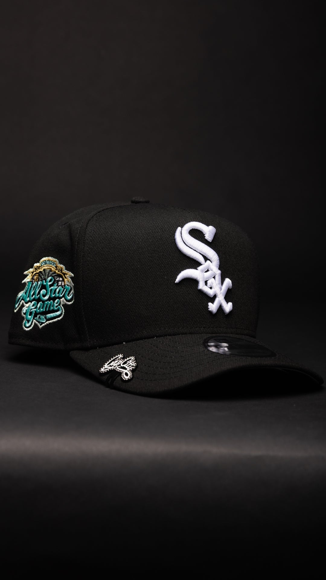 NEW ERA 9FIFTY A-FRAME BLACK CHICAGO WHITE SOX SNAPBACK W/ ALL STAR GAME SIDE PATCH