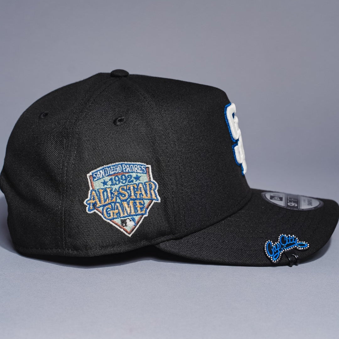 NEW ERA 9FIFTY A-FRAME BLACK SAN DIEGO PADRES SNAPBACK W/ ALL STAR GAME SIDE PATCH