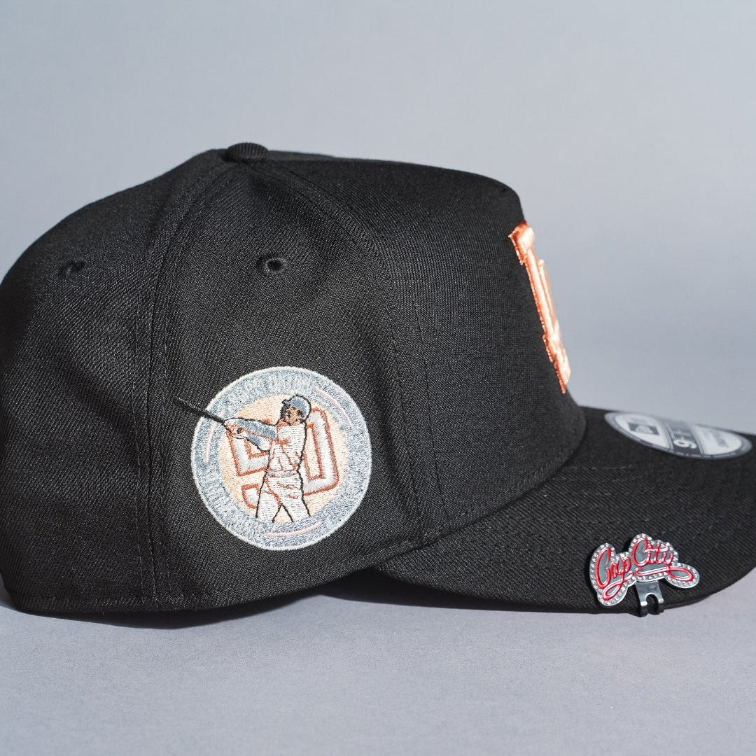 NEW ERA 9FIFTY A-FRAME BLACK LOS ANGELES DODGERS SNAPBACK W/ SHOHEI OHTANI SIDE PATCH