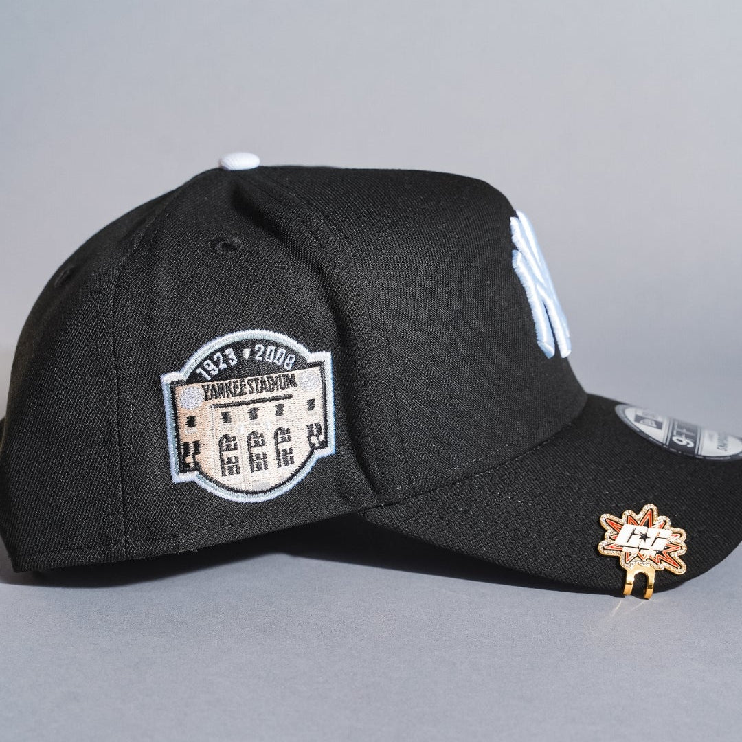 NEW ERA 9FIFTY A-FRAME BLACK NEW YORK YANKEES SNAPBACK W/ YANKEE STADIUM SIDE PATCH