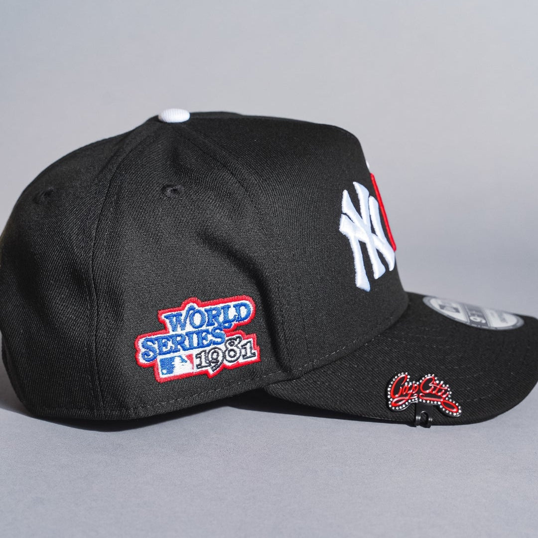 NEW ERA 9FIFTY A-FRAME BLACK NEW YORK YANKEES X LOS ANGELES DODGERS W/ 1981 WORLD SERIES SIDE PATCH