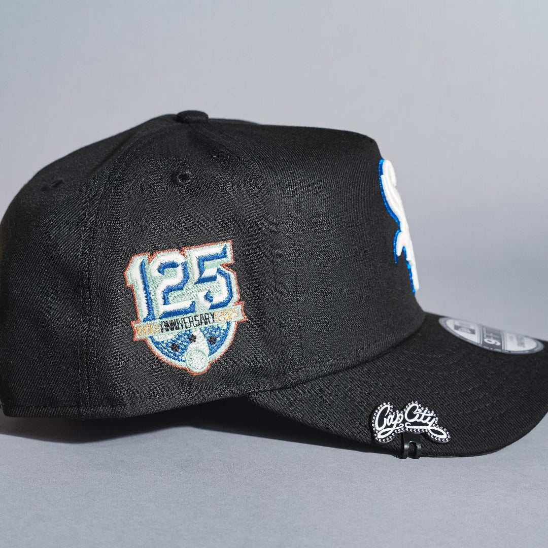 NEW ERA 9FIFTY A-FRAME BLACK CHICAGO WHITE SOX SNAPBACK W/ 125TH SEASON SIDE PATCH