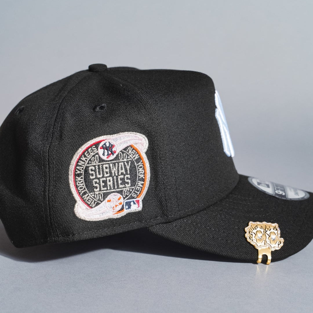 NEW ERA 9FIFTY A-FRAME BLACK NEW YORK YANKEES SNAPBACK W/ SUBWAY SERIES SIDE PATCH