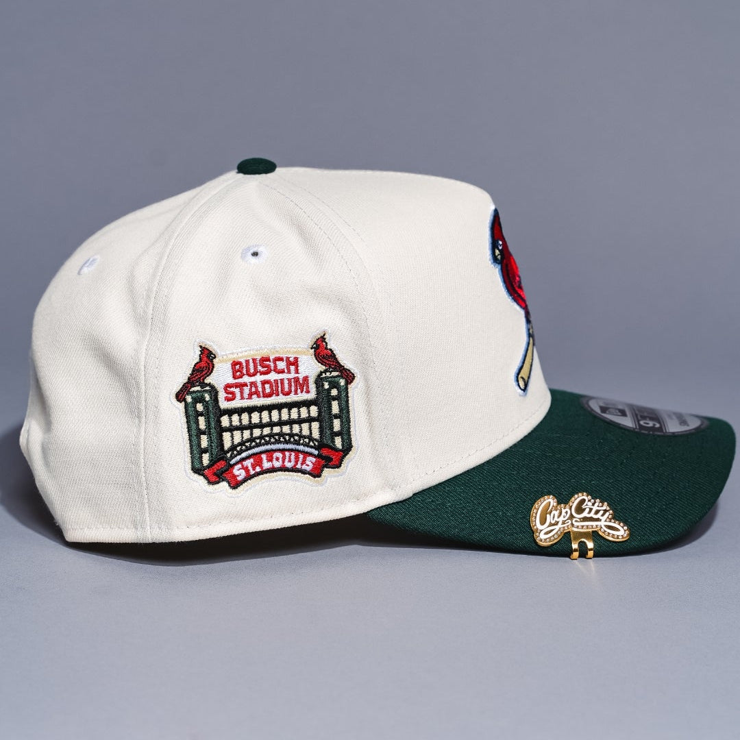 NEW ERA 9FIFTY A-FRAME CHROME/FOREST GREEN ST LOUIS CARDINALS SNAPBACK
