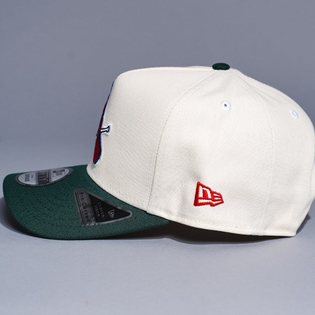 NEW ERA 9FIFTY A-FRAME CHROME/FOREST GREEN ST LOUIS CARDINALS SNAPBACK